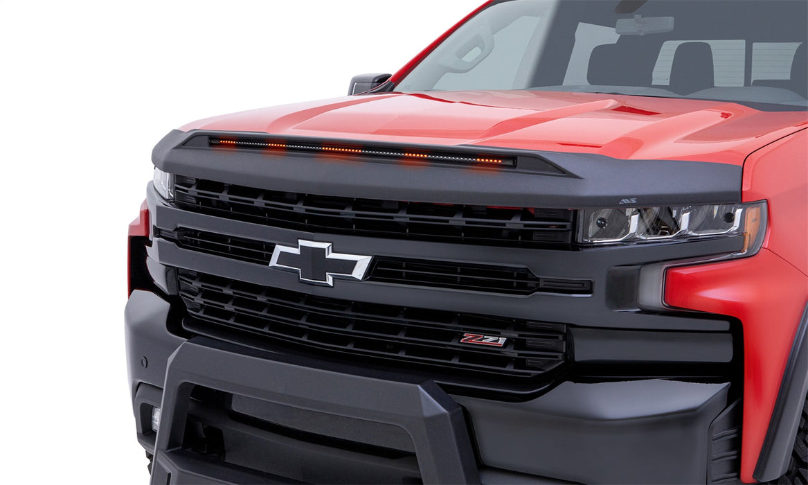 Auto Ventshade (AVS) 953168 Aeroskin LightShield™ Pro Hood Protector; Black; Low Profile; - Truck Part Superstore