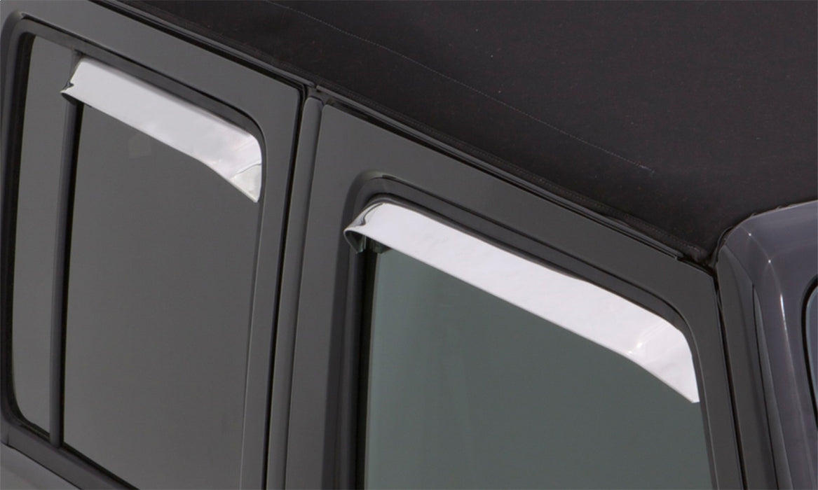 Auto Ventshade (AVS) 14918 Ventshade® Deflector; 4 pc.; Stainless; - Truck Part Superstore