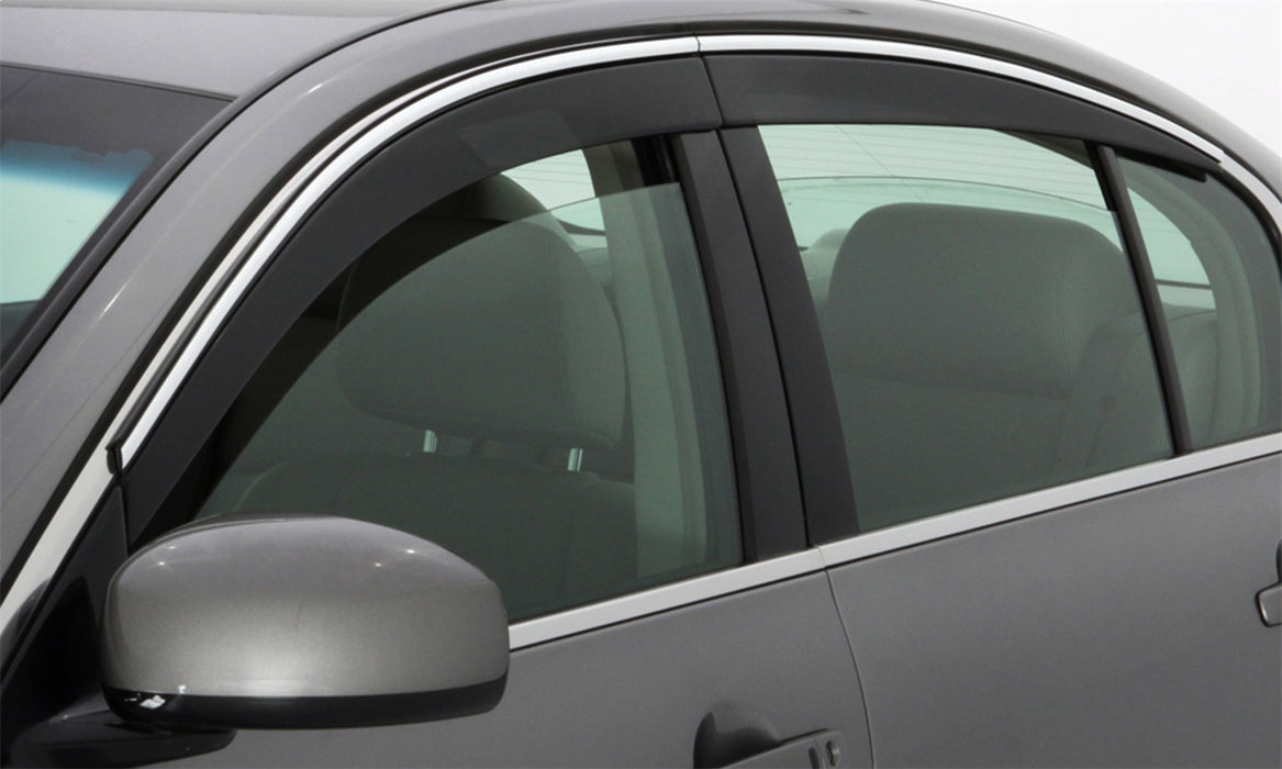 Auto Ventshade (AVS) 794033 Ventvisor® Low Profile Deflector 4 pc.; Smoke w/Chrome Trim; - Truck Part Superstore