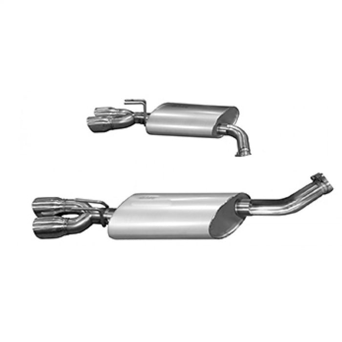 Kooks Custom Headers 25206100 2-1/2in. SS Axle-Back w/Quad SS Tips. - Truck Part Superstore