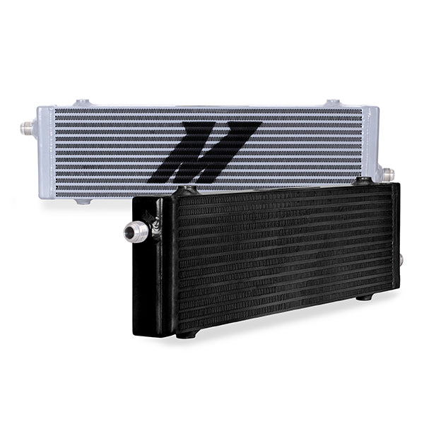 Mishimoto MMOC-SP-LBK Universal Cross Flow Bar and Plate Oil Cooler, Large - Truck Part Superstore
