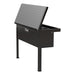 UWS TBSM-36-LP-BLK Gloss Black Aluminum 36in. Truck Side Tool Box; Low Profile (LTL Shipping Only) - Truck Part Superstore