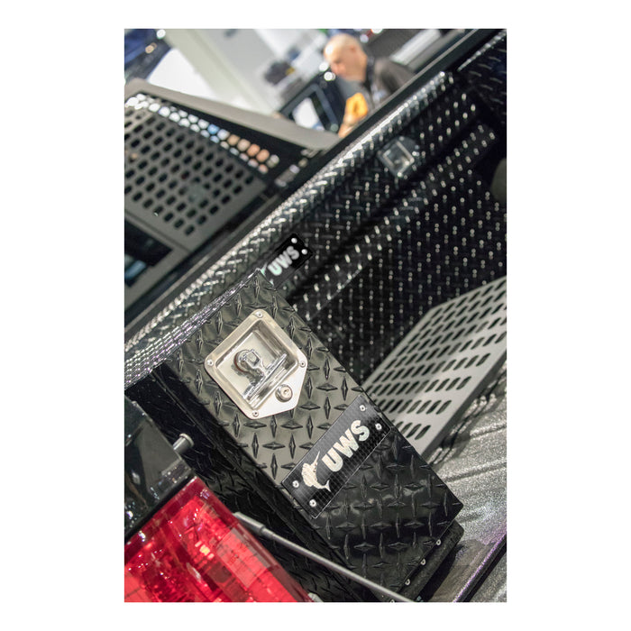 UWS DS-22-BLK Gloss Black Aluminum 22in. Drawer Truck Tool Box (LTL Shipping Only) - Truck Part Superstore