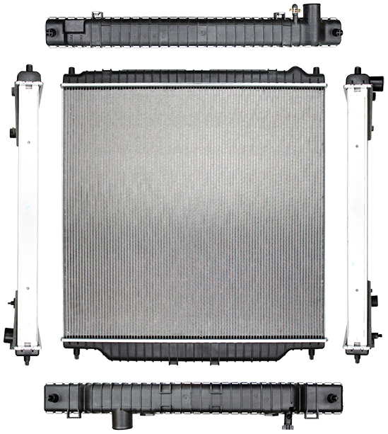 Northern Radiator CR2887 Plastic Aluminum Radiator - 28 5/8 X 29 7/8 X 1 1/4 Core for Diesel Applications - Truck Part Superstore