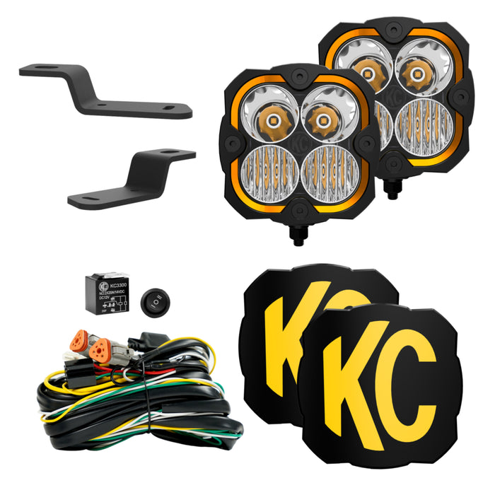KC HiLiTES 97159 FLEX ERA 4 - 2-Light System - Ditch Light Kits - Combo Beam - 21+ Ford Bronco - Truck Part Superstore