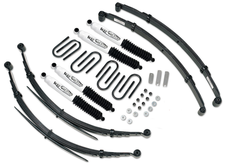 Tuff Country 12613KN 2 Inch Lift Kit 69-72 Chevy Truck/GMC Truck 4x4 1/2 and 3/4 Ton/Suburban 1/2 Ton/3/4 Ton 4x4/Blazer/Jimmy Heavy Duty w/ SX8000 Shocks Fits Models w/ 52 Inch long Rear Springs Tuff Country - Truck Part Superstore