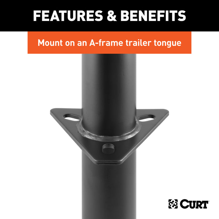 CURT 28255 CURT 28255 A-Frame Trailer Jack; 5;000 lbs; 15 Inches Vertical Travel - Truck Part Superstore