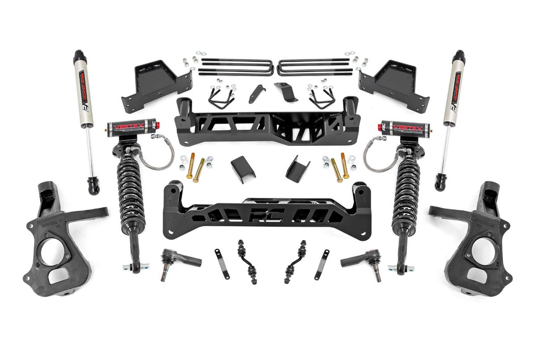 Rough Country 23757 7 Inch Suspension Lift Kit Vertex & V2 14-18 Silverado/Sierra 1500 2WD  Aluminum/Stamped Steel Rough Country - Truck Part Superstore