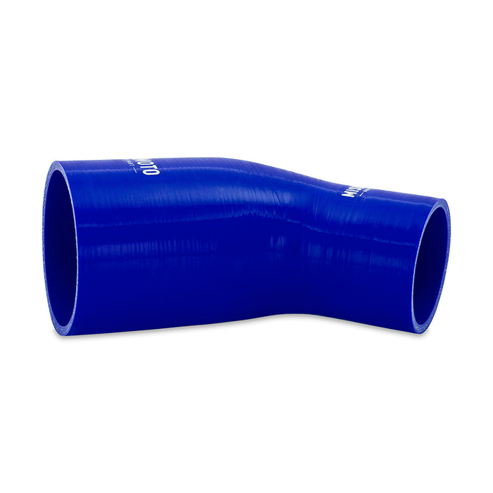 Mishimoto MMCP-R45-22530BL Mishimoto 45-Degree Silicone Transition Coupler, 2.25-in to 3.00-in, Blue - Truck Part Superstore
