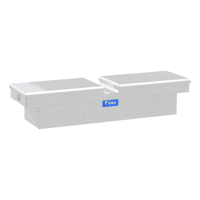 UWS TB-69 Bright Aluminum 69in. Gull Wing Crossover Truck Tool Box (LTL Shipping Only) - Truck Part Superstore