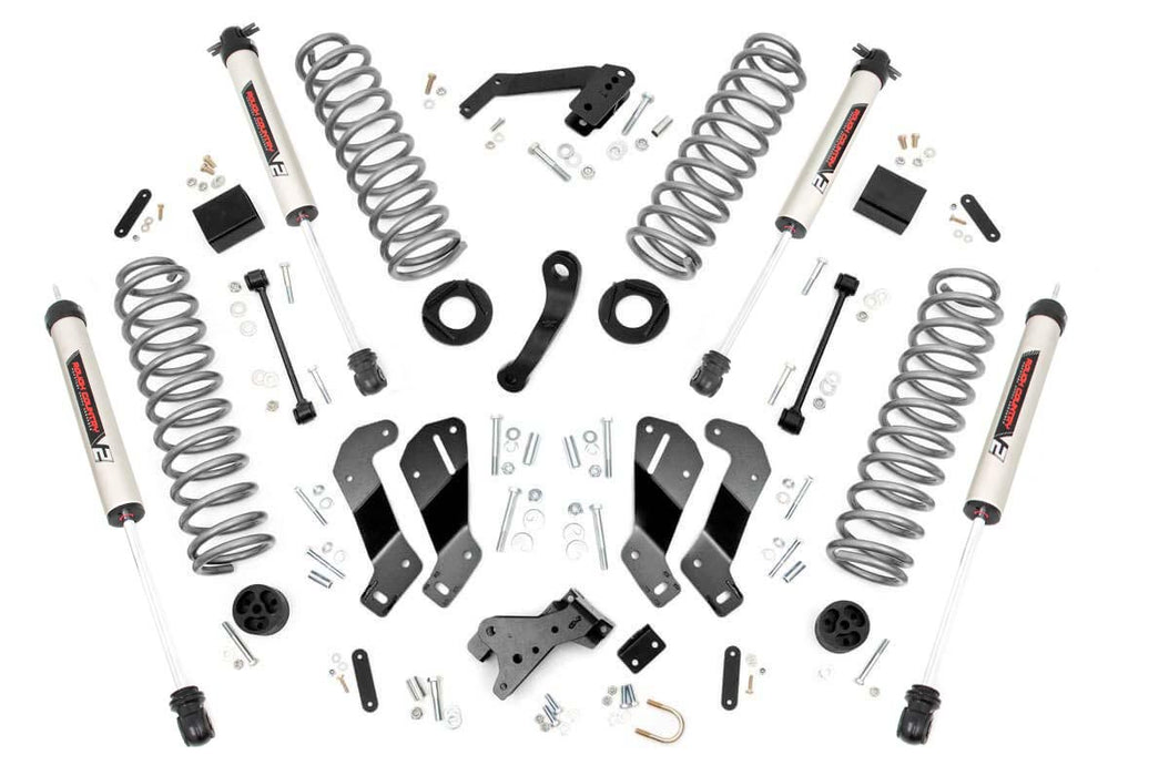 Rough Country 69370 3.5 Inch Jeep Suspension Lift Kit w/V2 Shocks Control Arm Drop 07-18 Wrangler JK Rough Country - Truck Part Superstore