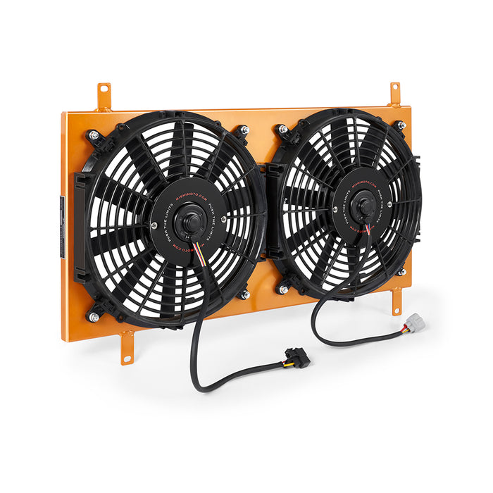 Mishimoto MMFS-MIA-90GD Performance Aluminum Fan Shroud Kit, fits Mazda Miata 1990-1997, Gold - Truck Part Superstore