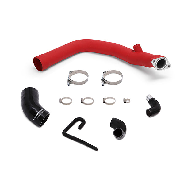Mishimoto MMICP-WRX-15WRD Subaru WRX Charge-Pipe Kit, 2015-2021 Wrinkle Red - Truck Part Superstore