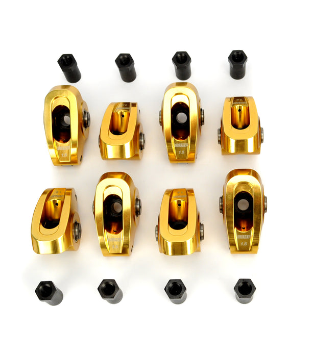 COMP Cams 19001-8 Ultra-Gold ARC Rocker Set of 8 w/ 1.5 Ratio for Chevrolet V6/SBC w/ 3/8" Stud - Truck Part Superstore
