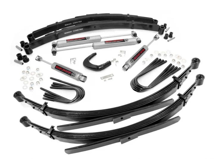 Rough Country 25530 4 Inch Suspension Lift System 56 Inch Rear Springs 77-87 C20/K20 Pickup Rough Country - Truck Part Superstore