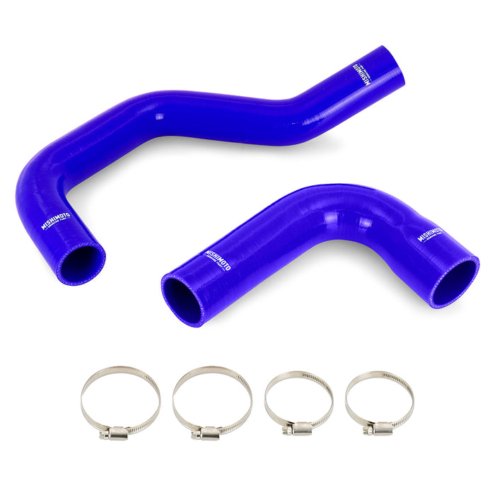 Mishimoto MMHOSE-RAM-91BL Silicone Radiator Hose Kit, fits Dodge 5.9L Cummins 1991-1993, Blue - Truck Part Superstore