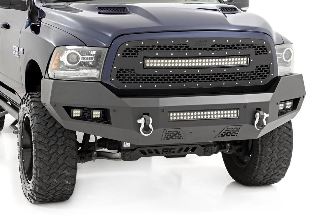 Rough Country 10774 RAM Heavy-Duty Front LED Bumper 13-18 1500 Rough Country - Truck Part Superstore