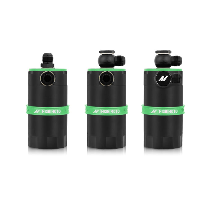 Mishimoto MMBCC-UNI-GN Mishimoto Baffled Oil Catch Can, Green - Truck Part Superstore