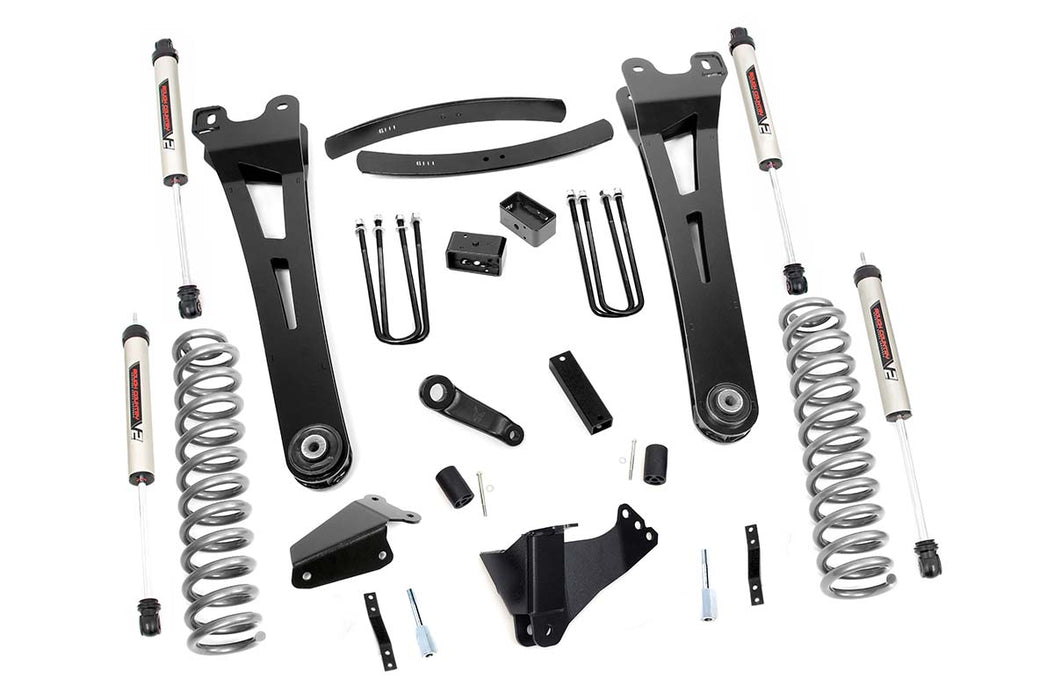 Rough Country 53670 6 Inch Suspension Lift Kit Radius Arms w/V2 Shocks 05-07 F-250/350 4WD Diesel Rough Country - Truck Part Superstore