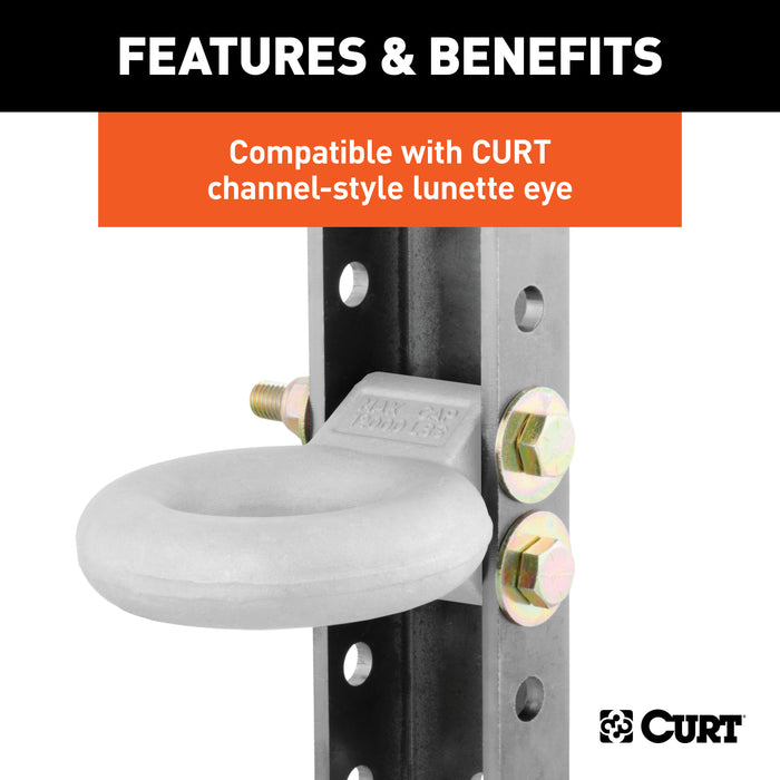 CURT 48650 Adjustable Coupler Channel (3in. I.D.; 11-3/4in. High) - Truck Part Superstore