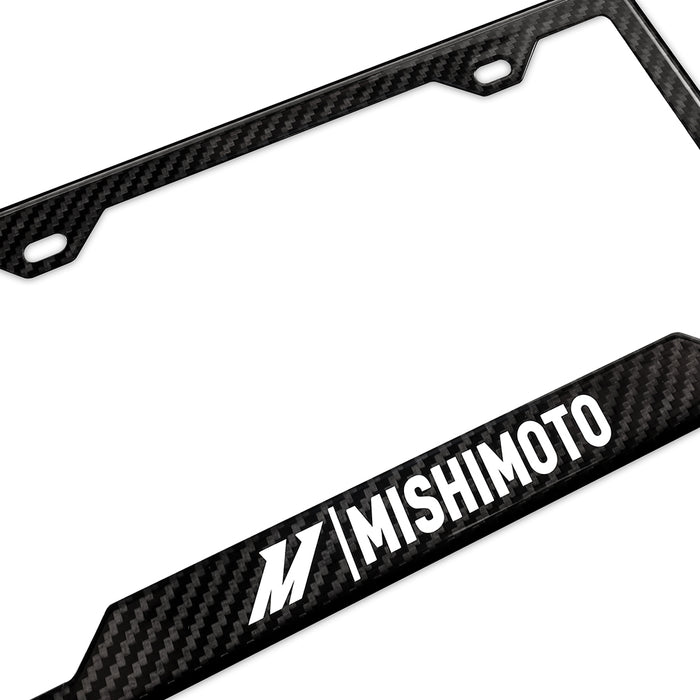 Mishimoto MMPROMO-FRAME-CF-G Carbon Fiber License Plate Frame, Gloss Carbon Fiber - Truck Part Superstore