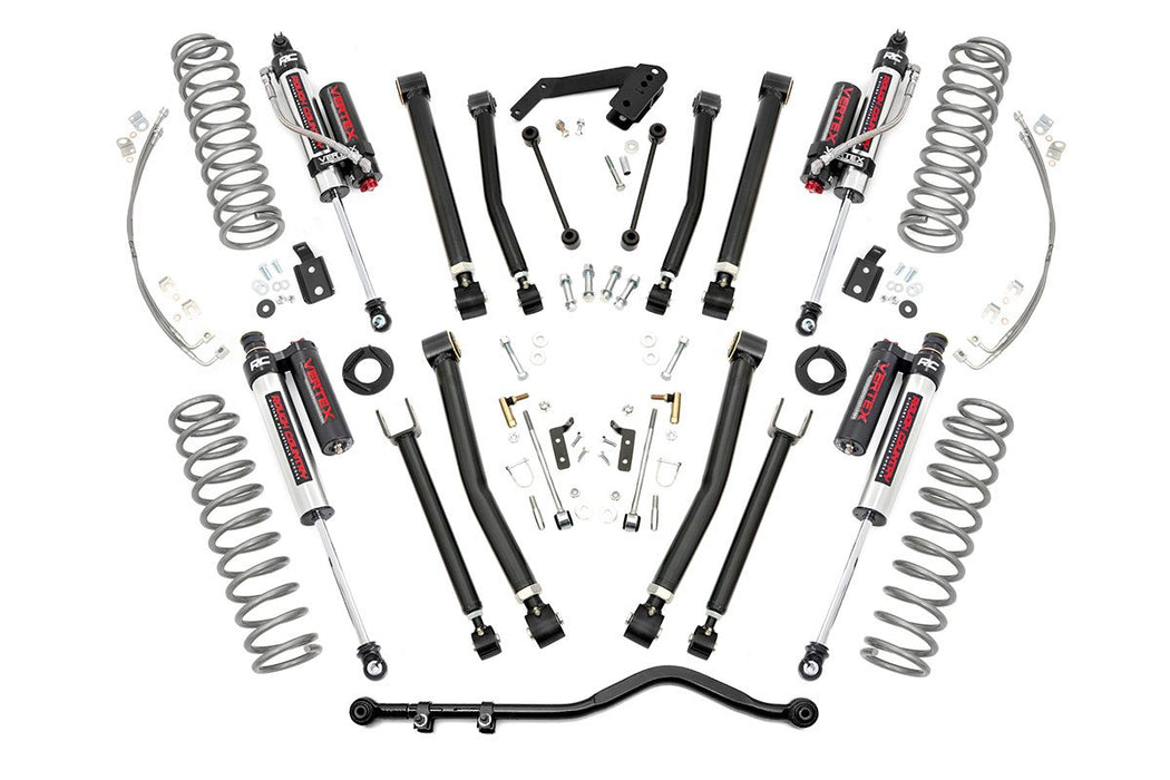 Rough Country 67450 4 Inch Jeep X-Series Suspension Lift Kit Vertex 07-18 Wrangler JK Unlimited Rough Country - Truck Part Superstore