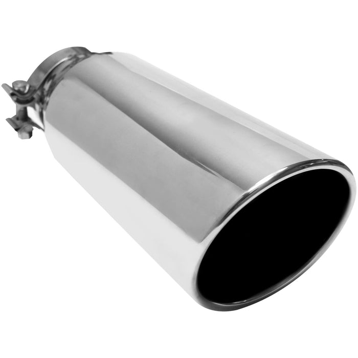 MagnaFlow Exhaust Products 35212 Single Exhaust Tip-3in. Inlet/4in. Outlet - Truck Part Superstore