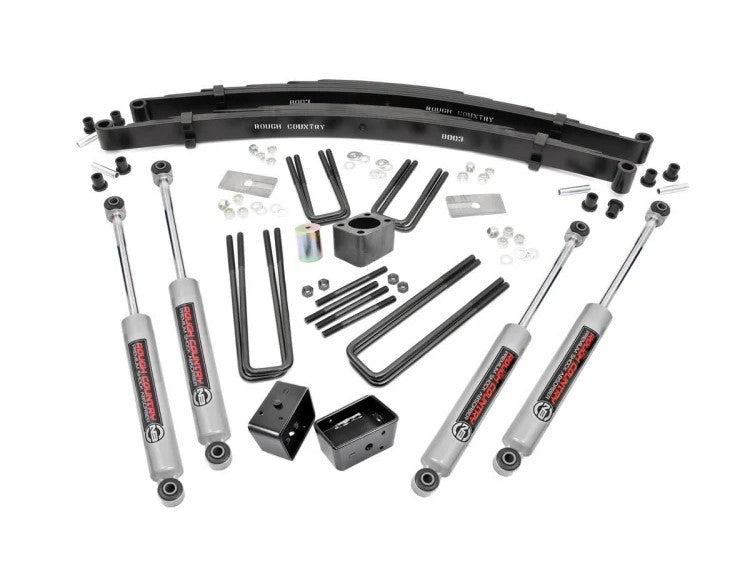 Rough Country 311.2 4 Inch Suspension Lift Kit Dana 60 86-89 W100 81-93 W250/W350 78-80/W200/W300/W150 Rough Country - Truck Part Superstore