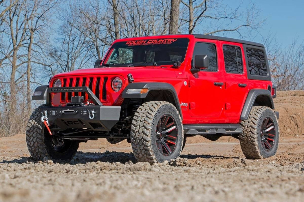 Rough Country 66870 3.5 Inch Jeep Suspension Lift Kit Control Arm Drop & V2 Shocks 18-20 Wrangler JL Rough Country - Truck Part Superstore