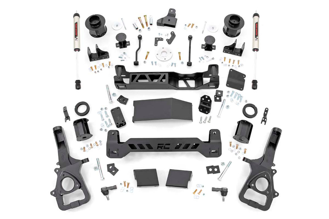 Rough Country 33970 6 Inch RAM Suspension Lift Kit w/V2 Shocks 19-20 RAM 1500 4WD 22XL Factory Wheel Models Rough Country - Truck Part Superstore
