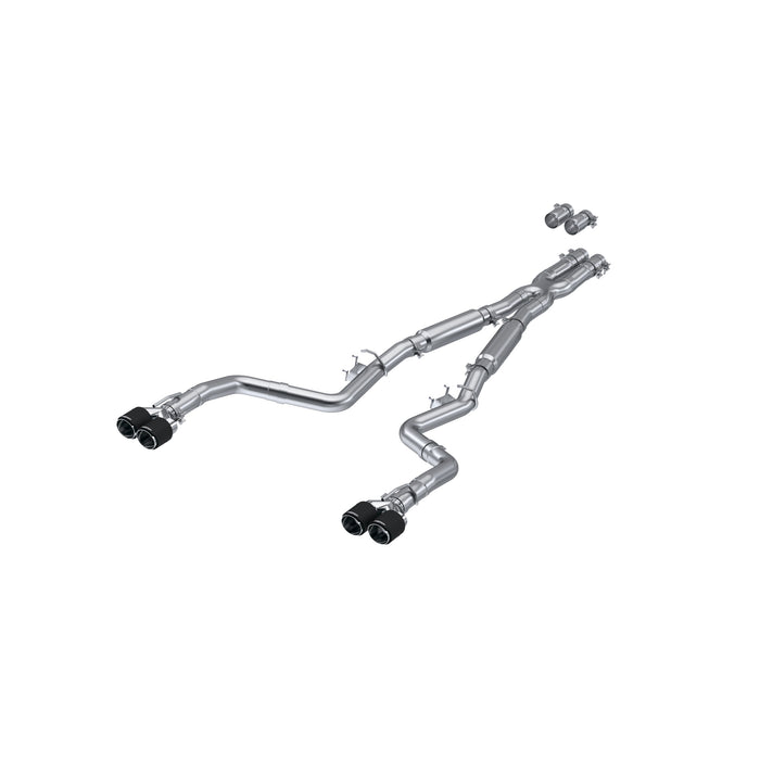 MBRP Exhaust S71133CF T304 Stainless Steel with Quad Carbon Fiber Tips. - Truck Part Superstore