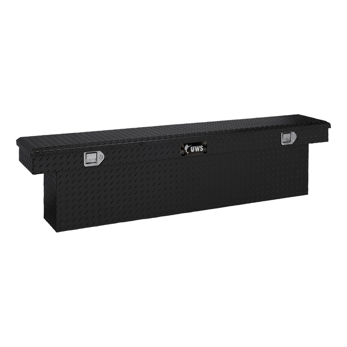 UWS EC10822 Gloss Black Aluminum 69in. Deep Slim-Line Truck Tool Box (Heavy Packaging) - Truck Part Superstore