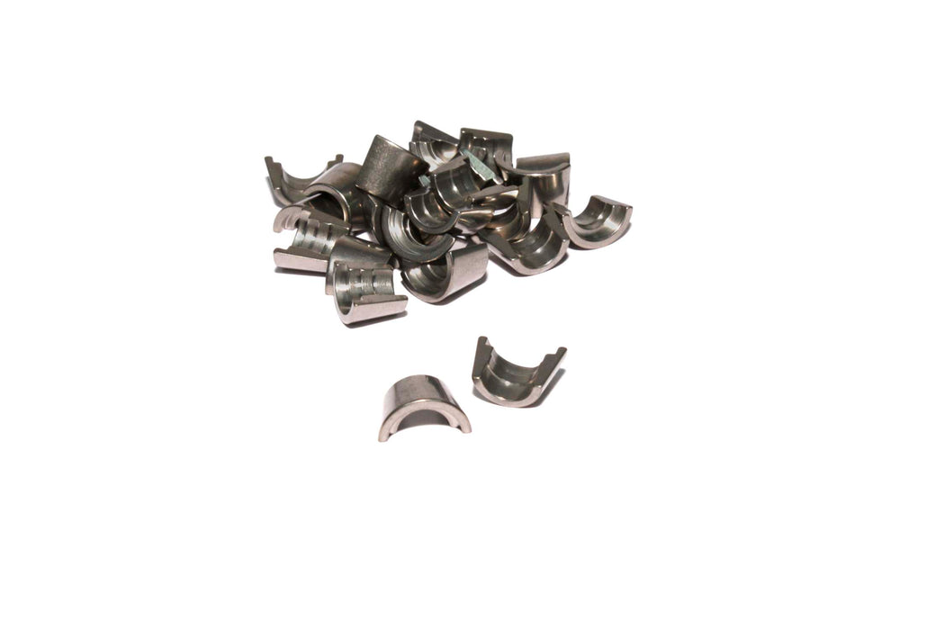 COMP Cams 637-12 Titanium Set of 12 - 10 Degree, 5/16", Single Groove Locks w/ Lash Cap Recess - Truck Part Superstore