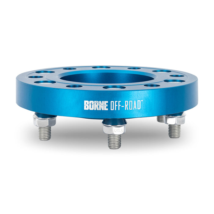 Mishimoto BNWS-005-500BL Wheel Spacers, 6X139.7, 78.1mm Center Bore, M14 X 1.5, 2.00" Thick, Blue - Truck Part Superstore