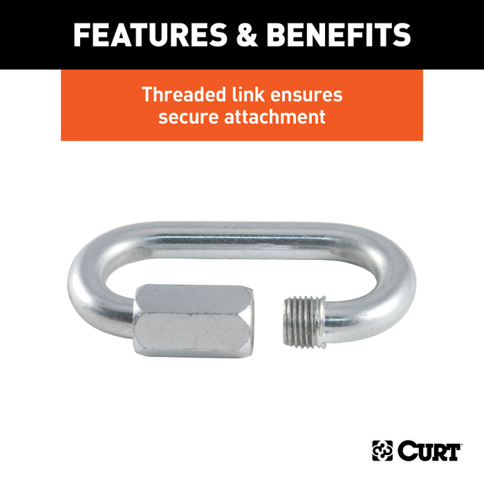 CURT 82930 3/8in. Quick Link (11;000 lbs. Breaking Strength) - Truck Part Superstore