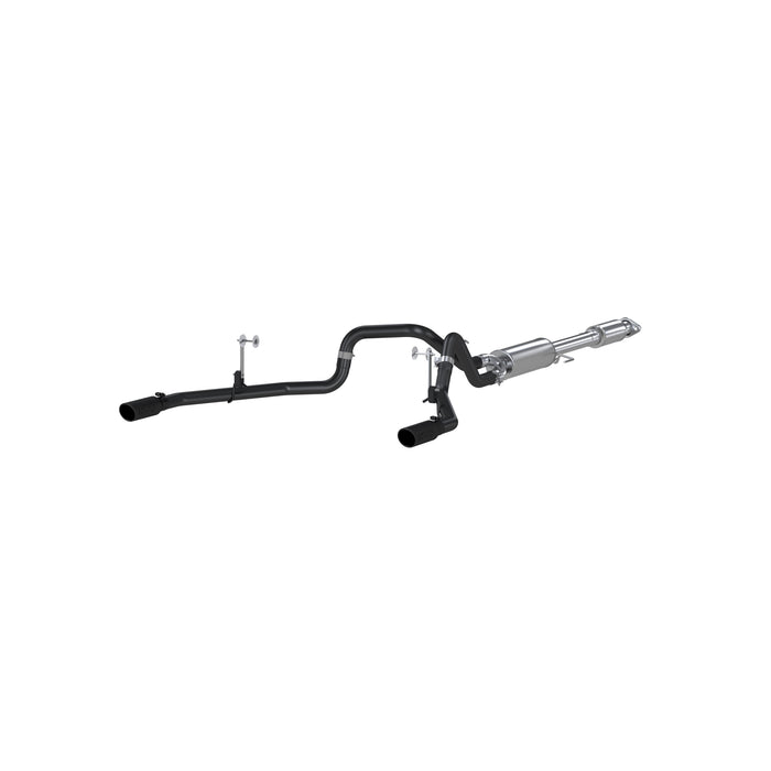 MBRP S5258BLK 2.5 Inch Cat Back Exhaust System Dual Rear Exit For 15-20 Ford F-150 5.0L Black Coated MBRP - Truck Part Superstore