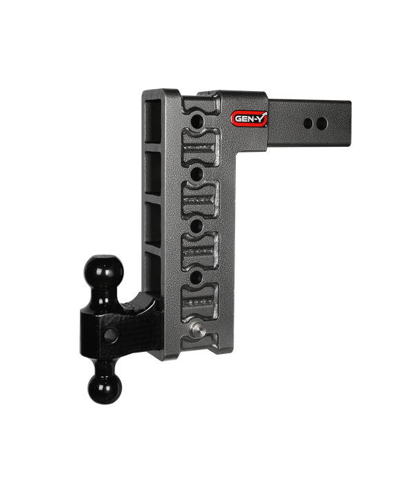 GEN-Y Hitch GH-1715 MEGA-DUTY 3" Shank 12" Drop 3.5K TW 32K Hitch & GH-0161 Dual-Ball - Truck Part Superstore