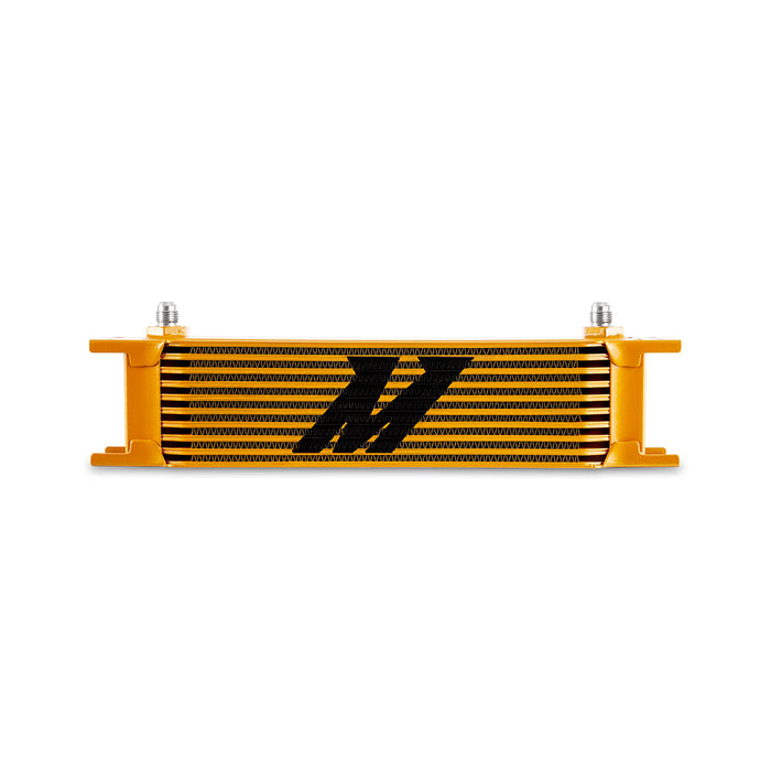 Mishimoto MMOC-10-6GD Universal 10-Row Oil Cooler, -6AN, Gold - Truck Part Superstore
