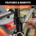 CURT 18085 Tray-Style Hitch-Mounted Bike Rack (2 Bikes; 1-1/4in. or 2in. Shank) - Truck Part Superstore