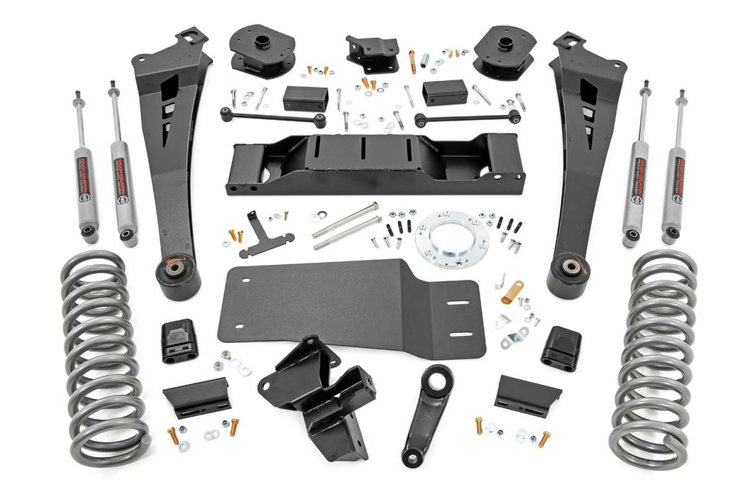 Rough Country 36030 5 Inch Suspension Lift Kit Coil Springs Radius Arms 19-20 RAM 2500 4WD Diesel Rough Country - Truck Part Superstore