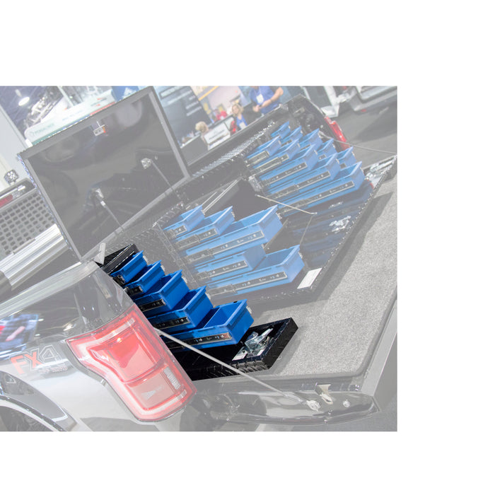 UWS DS-22-BLK Gloss Black Aluminum 22in. Drawer Truck Tool Box (LTL Shipping Only) - Truck Part Superstore