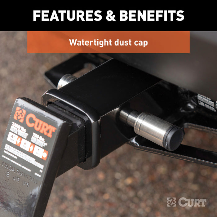 CURT 23519 5/8in. Hitch Lock (2in. or 2-1/2in. Receiver; Barbell; Stainless) - Truck Part Superstore