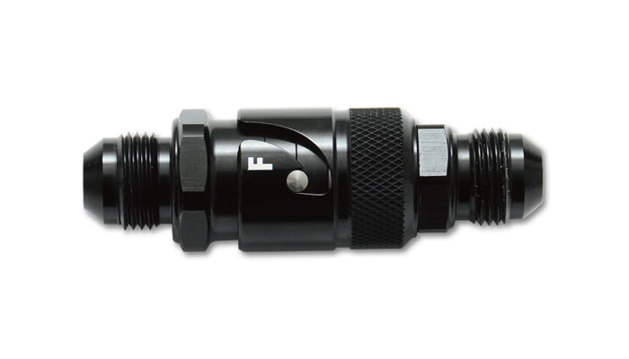 Vibrant Performance 20810 Quick Release Fitting; Size: -10AN; w/Viton Seal; 6061 Aluminum; Anodized Black; - Truck Part Superstore