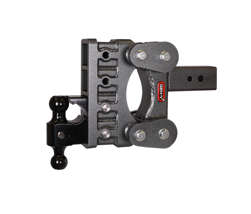 GEN-Y Hitch GH-2224 The BOSS TORSION-FLEX 3" Shank 6" Drop 3.5K TW 32K Hitch Dual-Ball & Pintle Lock - Truck Part Superstore