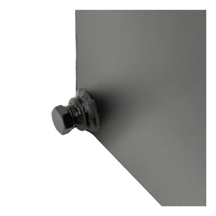 UWS ST-100HH-CB-MB Matte Black Hammerhead-Style 100-Gallon Steel-Aluminum Combo Transfer Tank - Truck Part Superstore