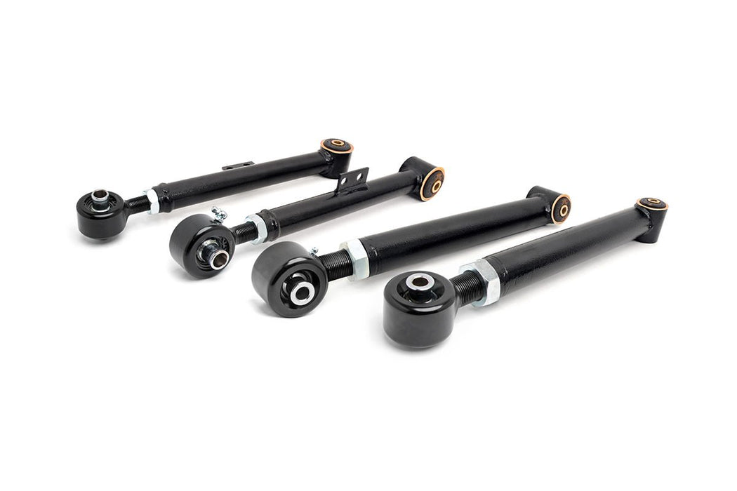 Rough Country 11910 Jeep Adjustable Control Arms Rear Upper & Lower 93-98 Grand Cherokee ZJ 97-06 Wrangler TJ Rough Country - Truck Part Superstore