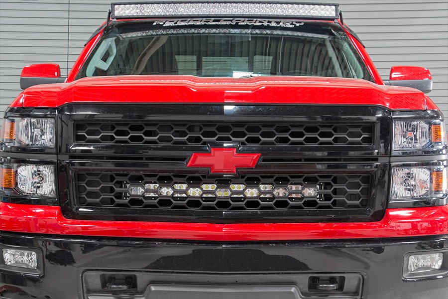 Rough Country 70624 Chevrolet 30 Inch Curved Cree LED Grille Kit Dual Row 14-15 Silverado 1500 Rough Country - Truck Part Superstore