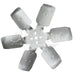 Northern Radiator Z10150 15 Inch - 6 Blade Fixed Pitch Velocity Tip - Truck Part Superstore