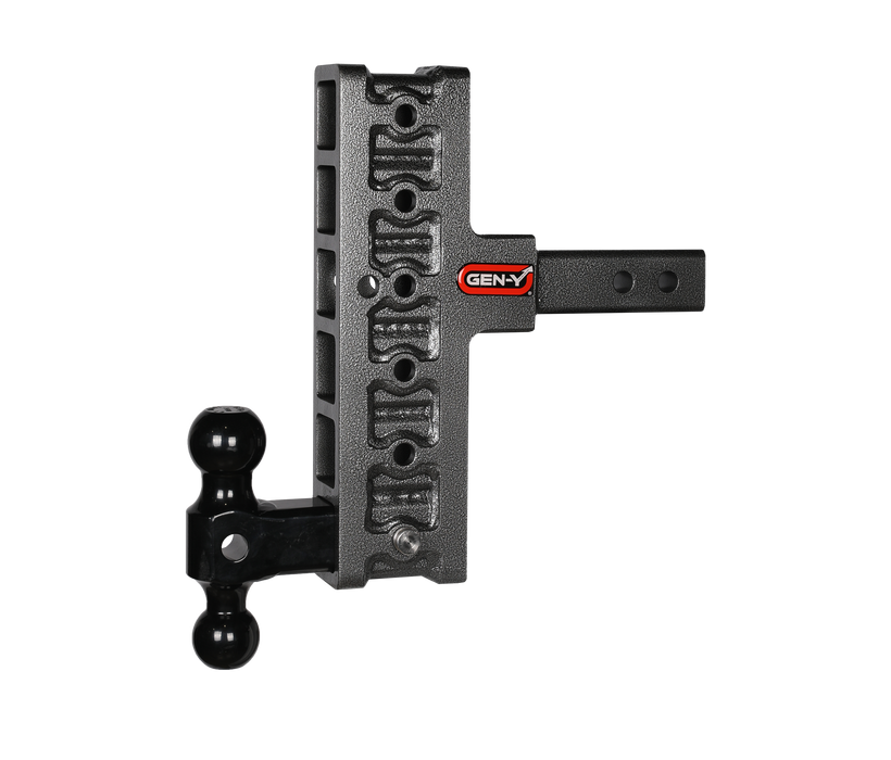 GEN-Y Hitch GH-416 MEGA-DUTY 2" Shank 7.5" Offset Drop 1.5K TW 10K Hitch & GH-031 Dual-Ball - Truck Part Superstore