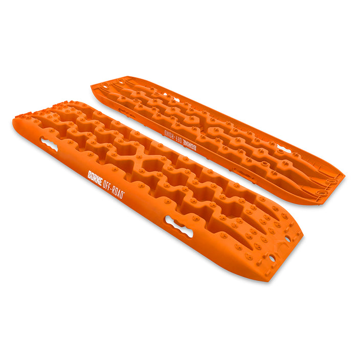 Mishimoto BNRB-109OR Borne Off-Road Traction Board Set, Orange - Truck Part Superstore